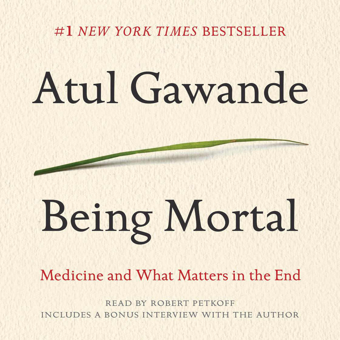 View audiobook of Being Mortal by Atul Gawande