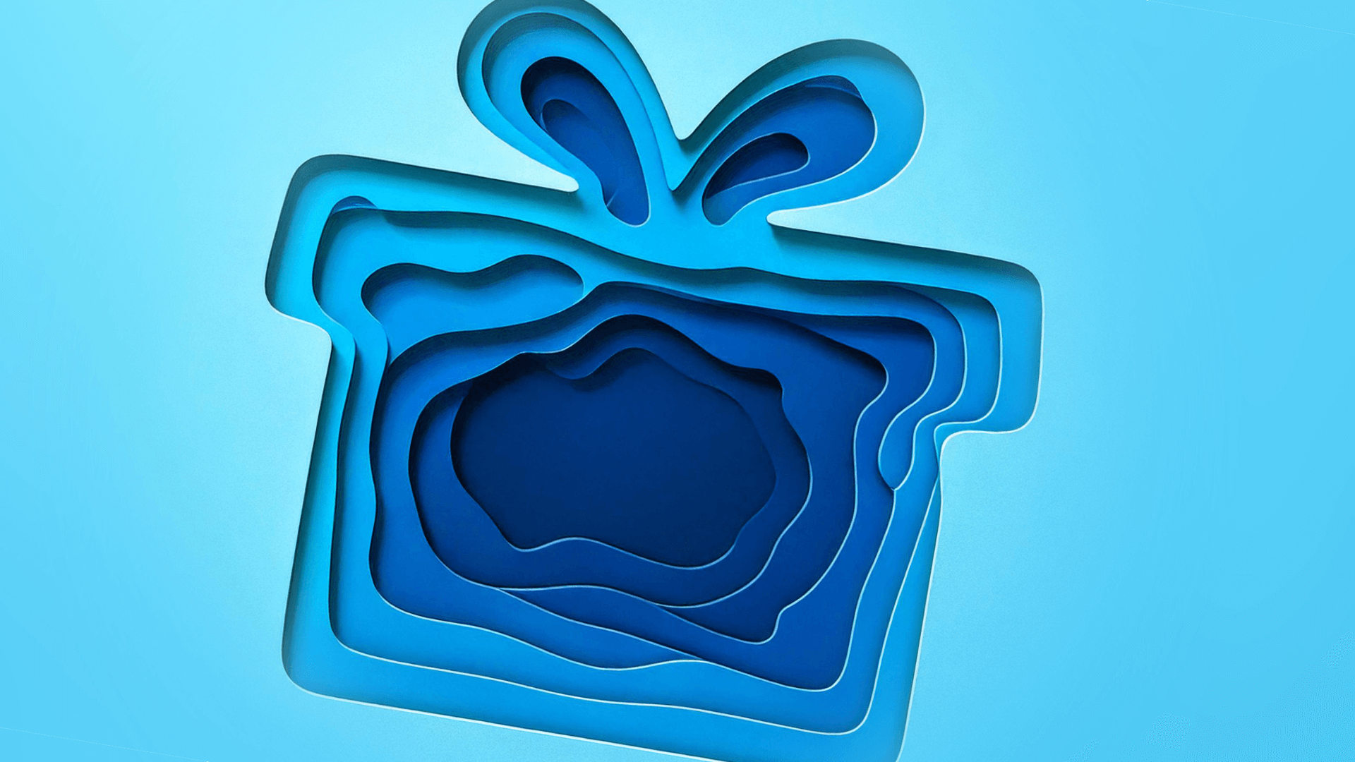 Paper art of gift box